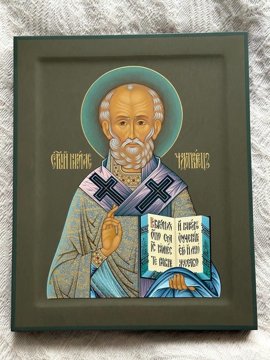 Icon of Saint Nicholas the Wonderworker. Икона Николая Чудотворца.